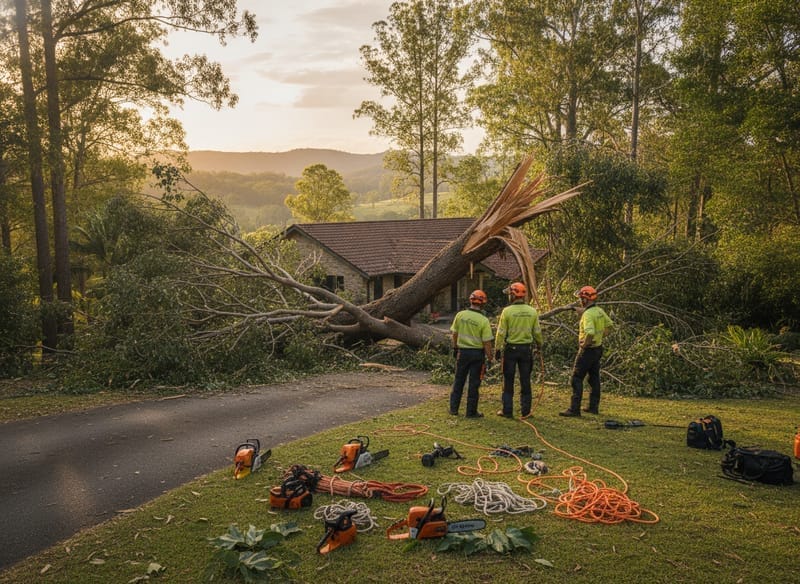 Emergency Tree Removal performed by Macedon Ranges Arborist in the Macedon Ranges
