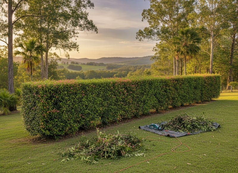 Hedge Trimming performed by Macedon Ranges Arborist in the Macedon Ranges