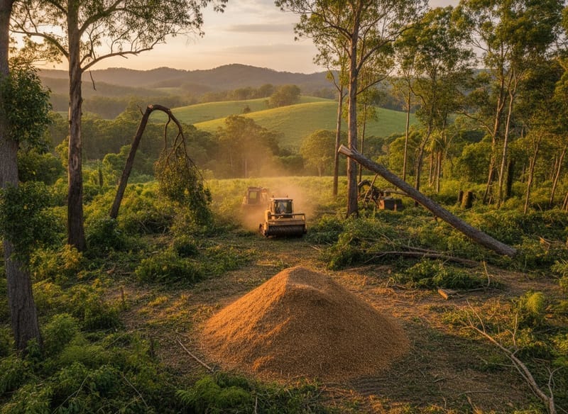 Land Clearing performed by Macedon Ranges Arborist in the Macedon Ranges