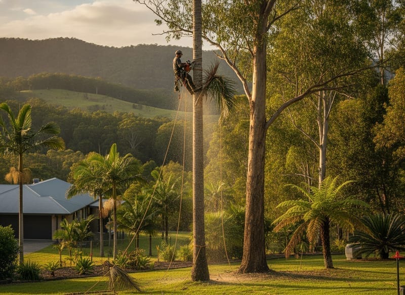 Palm Tree Removal performed by Macedon Ranges Arborist in the Macedon Ranges